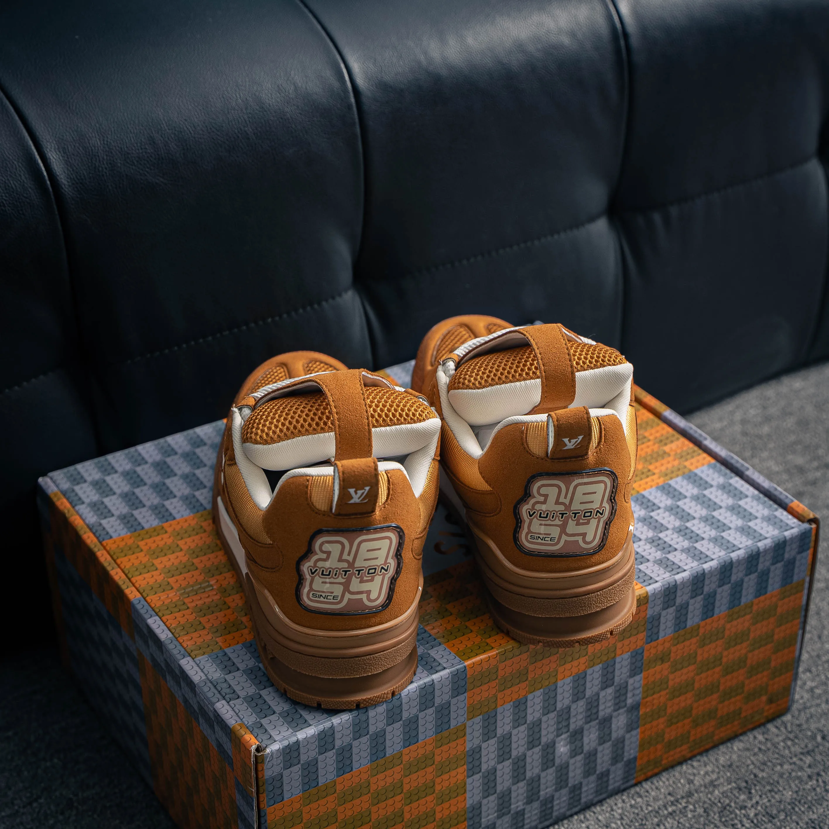 # Premium -- LOUIS VUITTON Tilted Series｜2026 LV Tilted Low Sneakers Series Low-Top Retro Skate Shoes